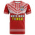 Custom Text And Number Tonga Rugby T Shirt Mate MaA Tonga Pacific Ngatu White - Wonder Print Shop
