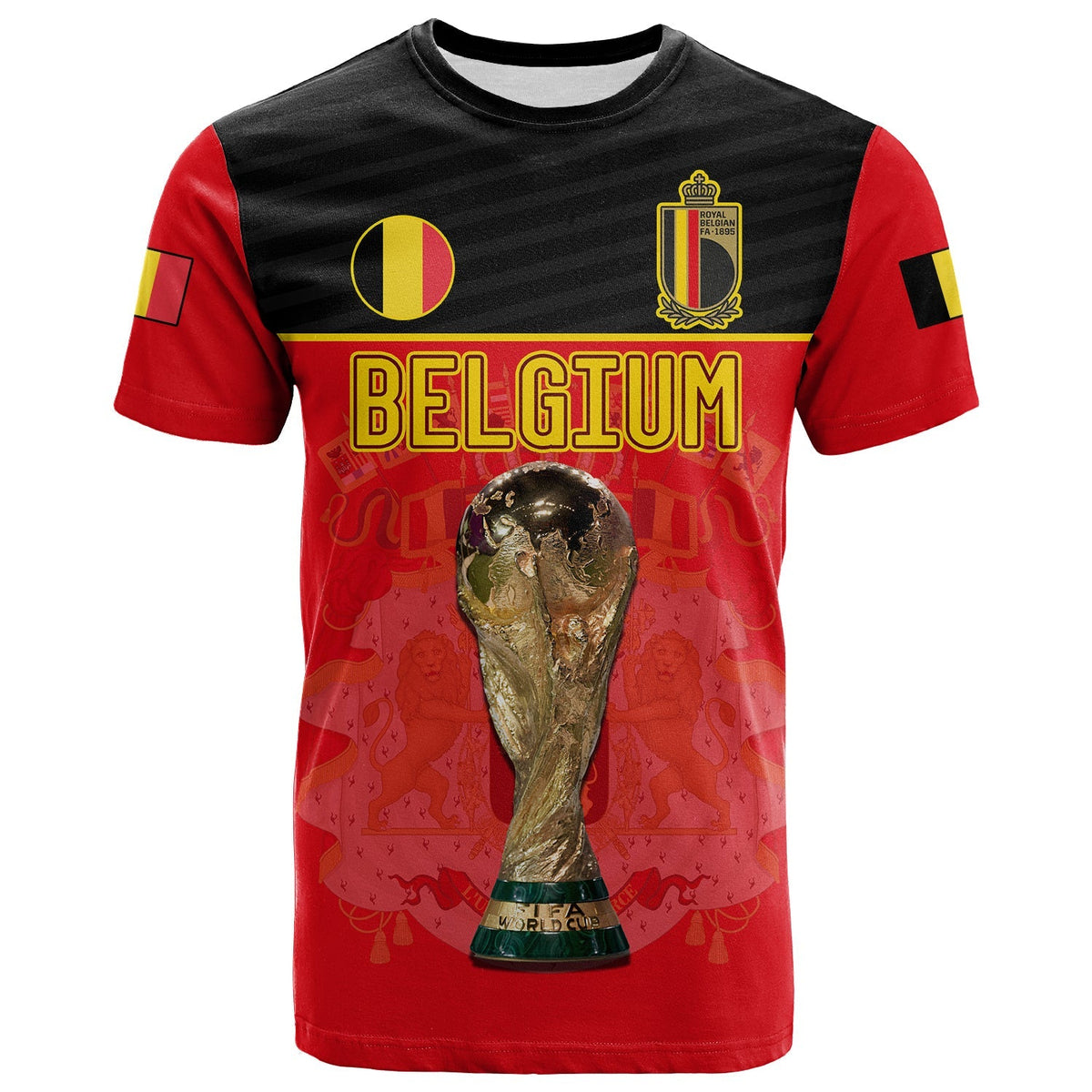Belgium T Shirt Football 2022 De Rode Duivels Sporty Style - Wonder Print Shop