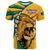 Custom Jamaica Athletics T Shirt Jamaican Flag Mix Lion Sporty Style - Wonder Print Shop