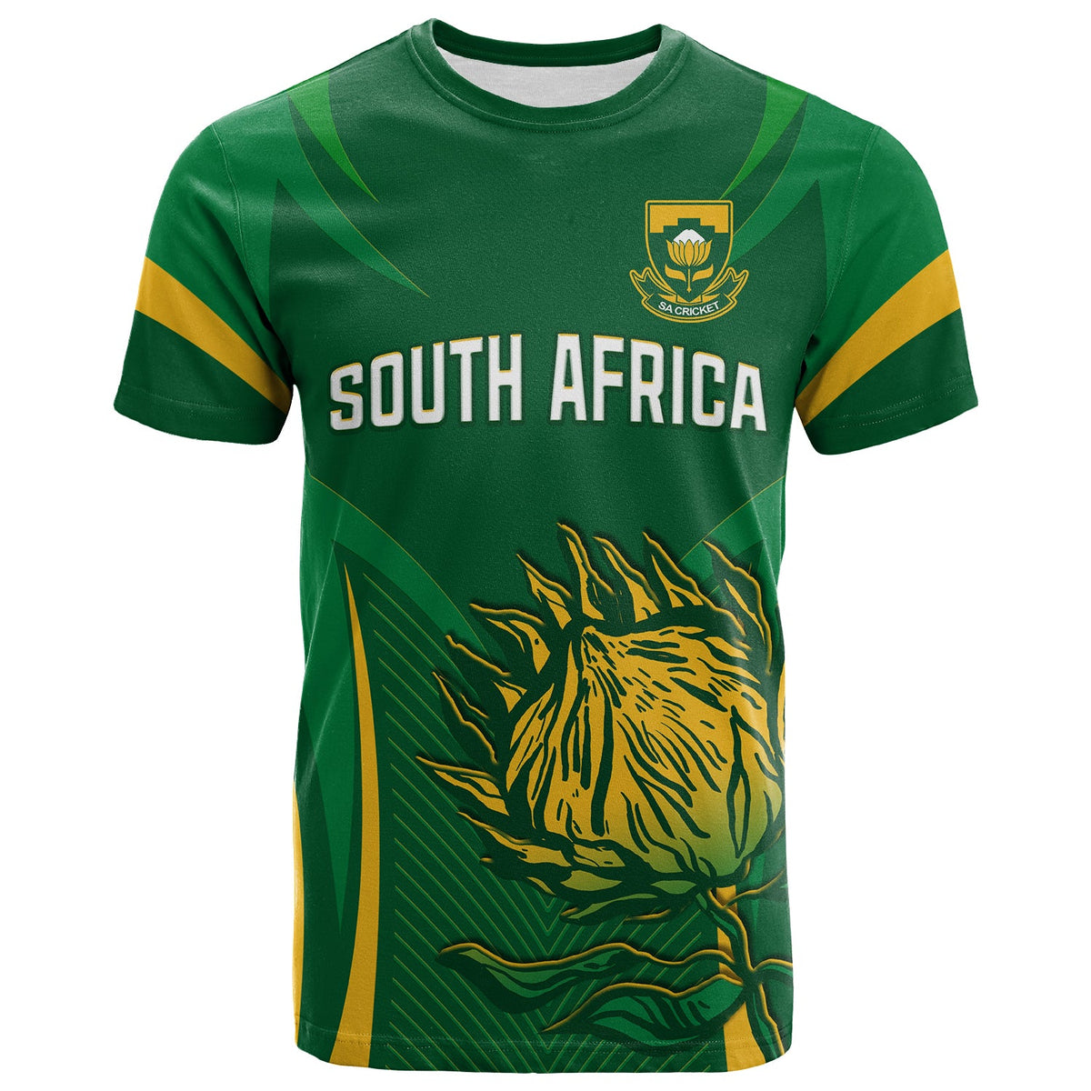 South Africa Cricket T Shirt Proteas Champion LT13 - Wonder Print Shop