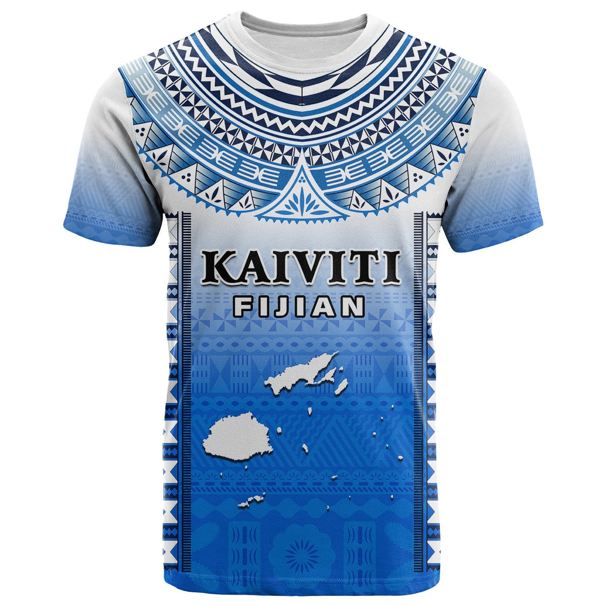 Fiji T Shirt Kaiviti Fijian Special Tapa Pattern - Wonder Print Shop