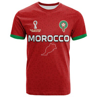 Custom Morocco Football T Shirt Champions World Cup Soccer Proud LT13 - Wonder Print Shop