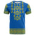 Custom Ukraine T Shirt Yellow Ukrainian Folk - Wonder Print Shop