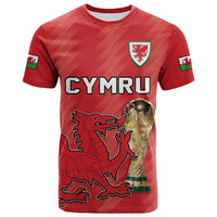 Custom Wales Football T Shirt Cymru Champions World Cup 2022 - Wonder Print Shop