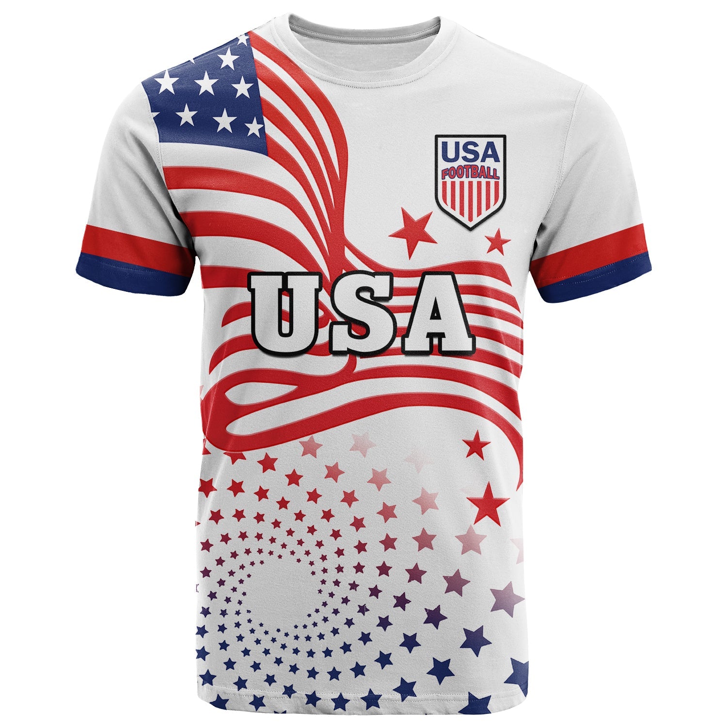 Custom United States Football T Shirt The Yanks USA World Cup 2022 - Wonder Print Shop