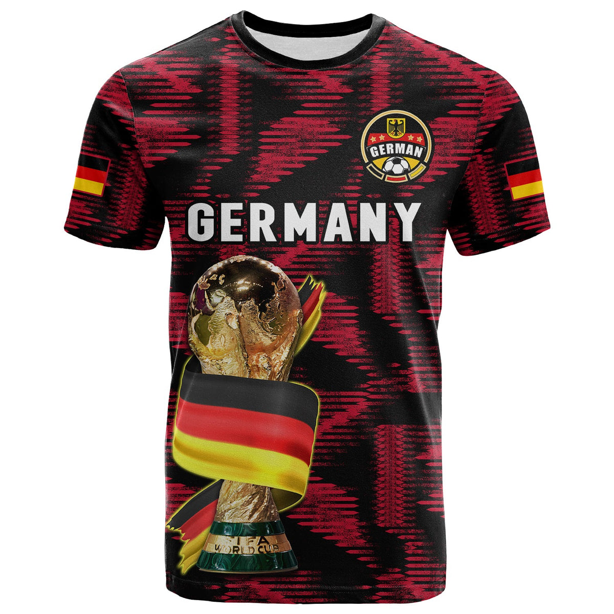 Custom Germany Football T Shirt World Cup 2022 Champions - Wonder Print Shop