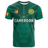 Cameroon Football T Shirt Les Lions Indomptables Green World Cup 2022 - Wonder Print Shop