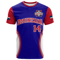 Custom Dominican Republic Baseball 2023 T Shirt Version Blue - Wonder Print Shop