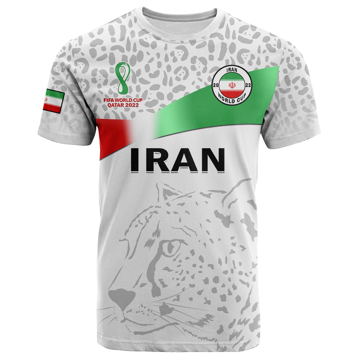 Iran Football T Shirt Team Melli World Cup 2022 - Wonder Print Shop