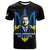 Ukraine T Shirt Ukraine Gold Trident Slava Ukraini Black - Wonder Print Shop