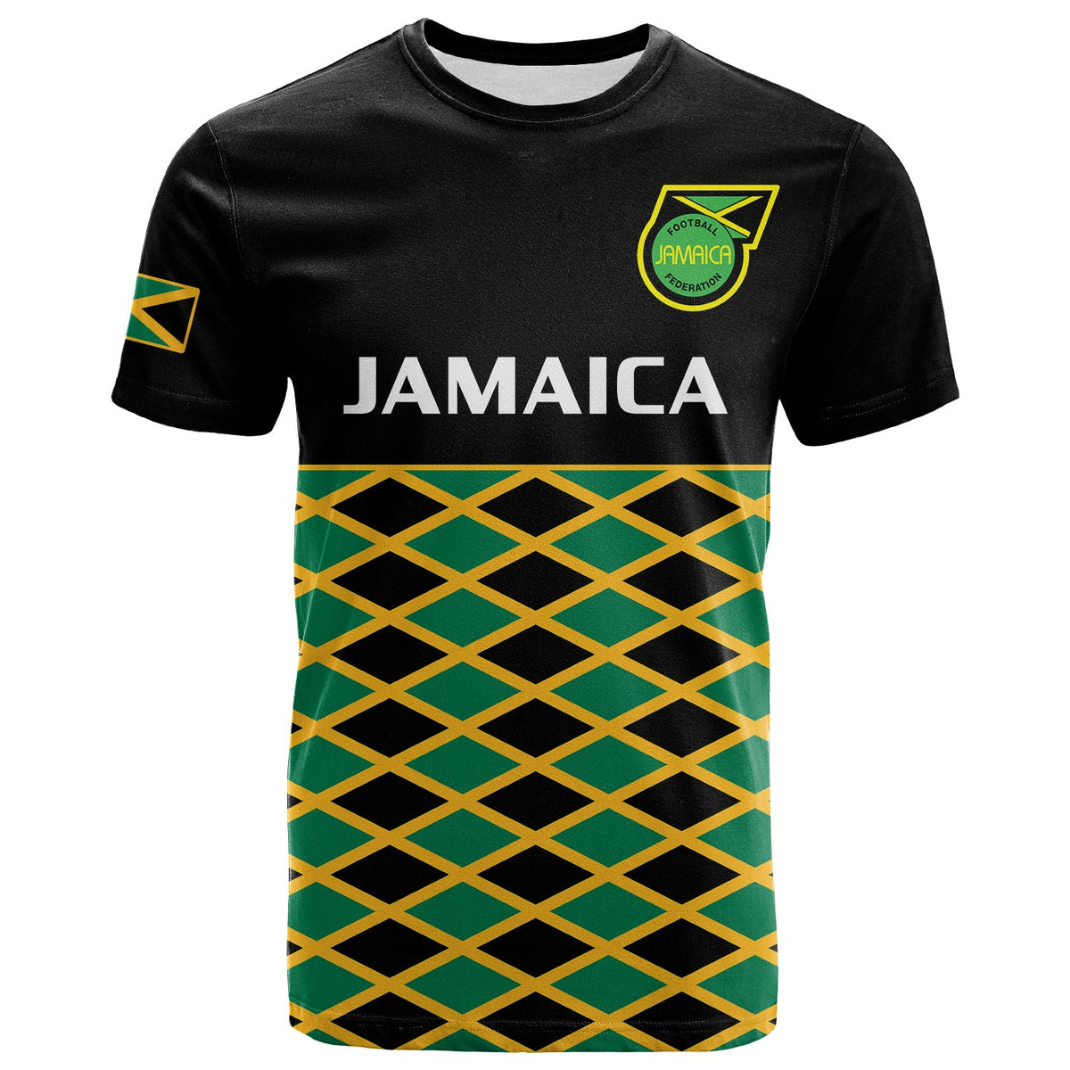 Jamaica Football T Shirt Reggae Girlz 2023 Cup Of Nations Ver.01 - Wonder Print Shop