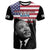 United States T Shirt United States Happy MLK Day Flag Grunge Style - Wonder Print Shop