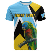 Saint Lucia T Shirt Saint Lucian Parrot Simple Style - Wonder Print Shop