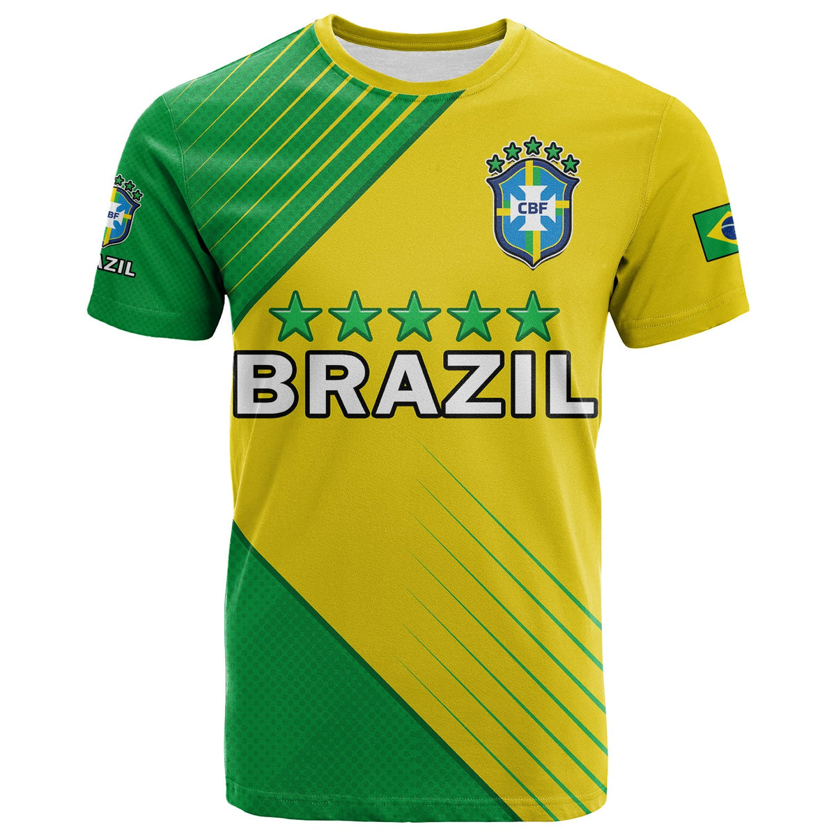 Brazil Football T Shirt Brasil Map Come On Canarinho Sporty Style - Wonder Print Shop