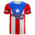 Custom Puerto Rico T Shirt Coat Of Arms Mix Flag - Wonder Print Shop