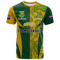 Custom Australia Rugby and South Africa Rugby T Shirt Wallabies Mix Springboks Sporty - Wonder Print Shop