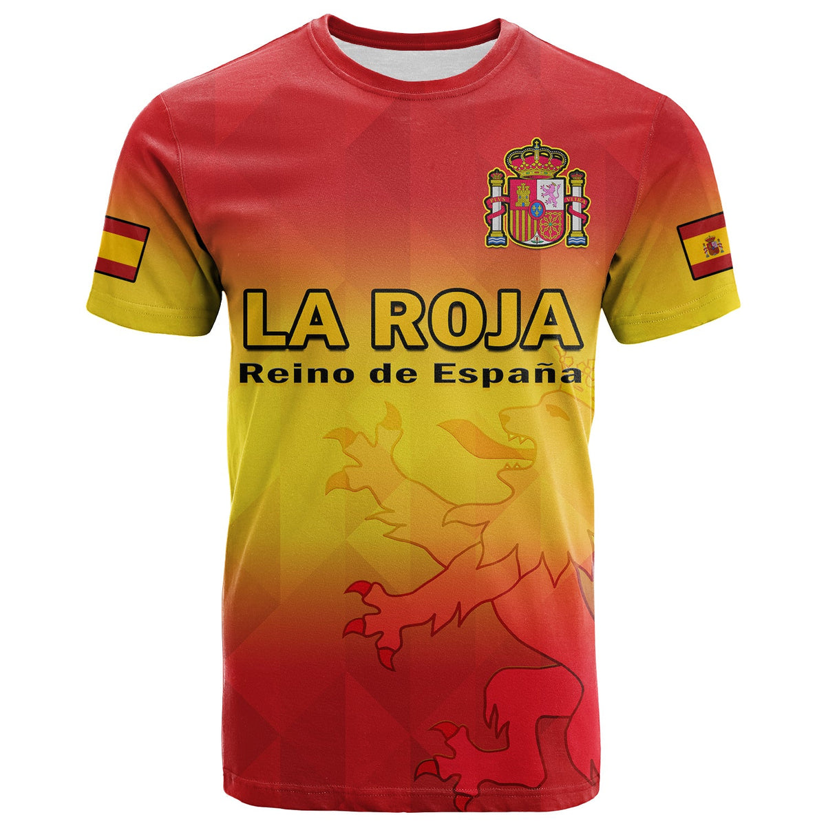 Custom Spain Football T Shirt La Roja World Cup 2022 - Wonder Print Shop
