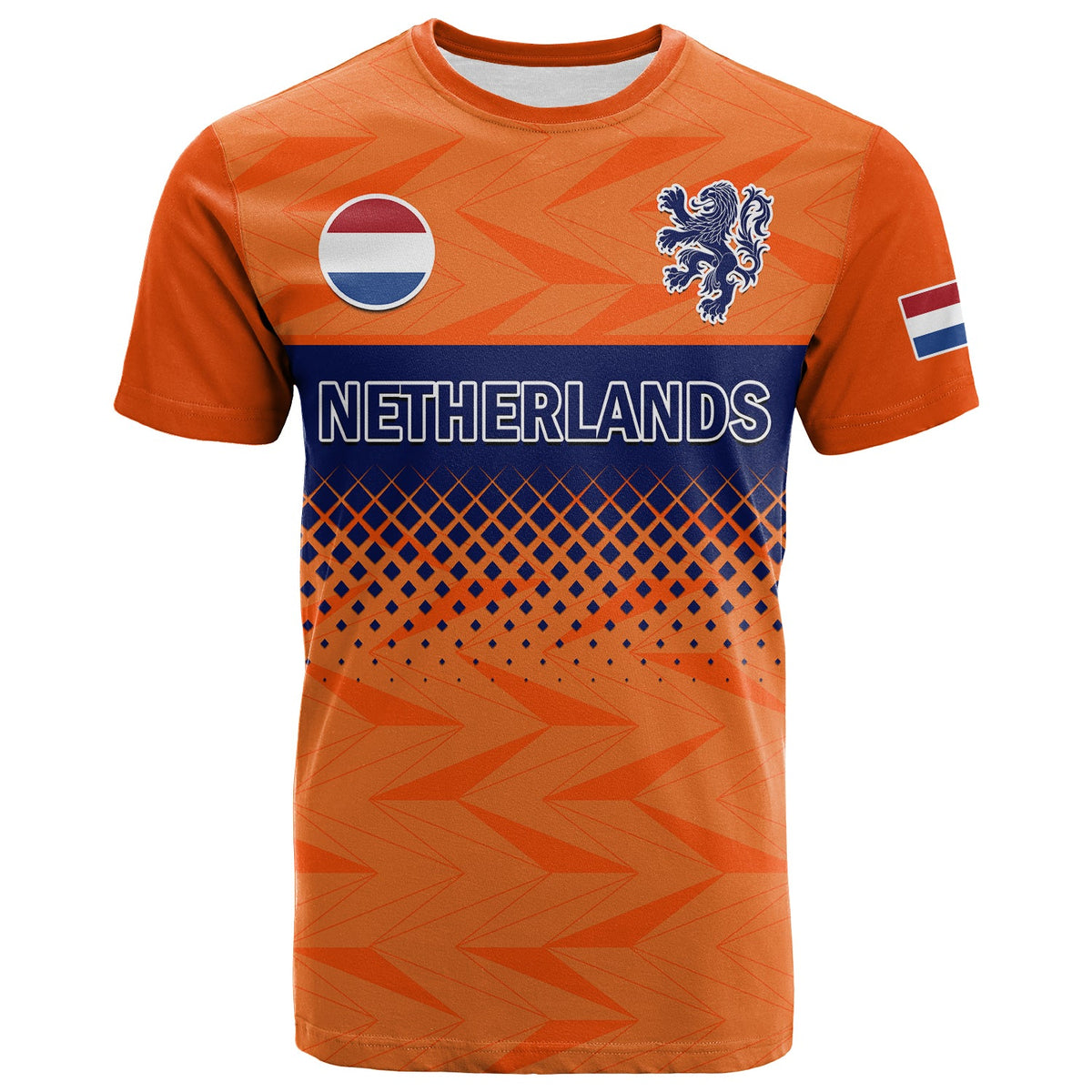 Custom Netherlands Football T Shirt Holland World Cup 2022 - Wonder Print Shop