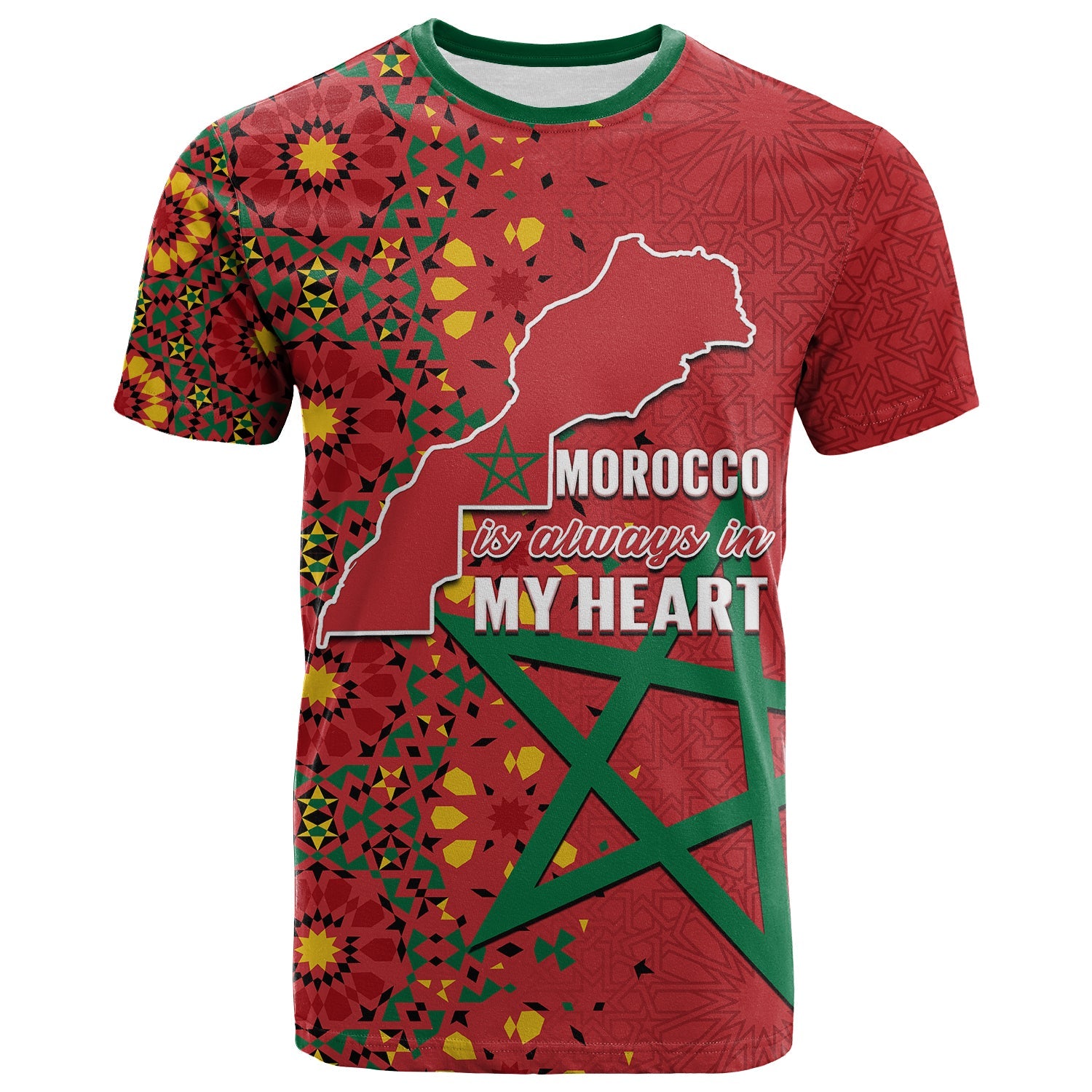 custom-personalised-morocco-western-sahara-t-shirt-map-red-moroccan-is-always-in-my-heart