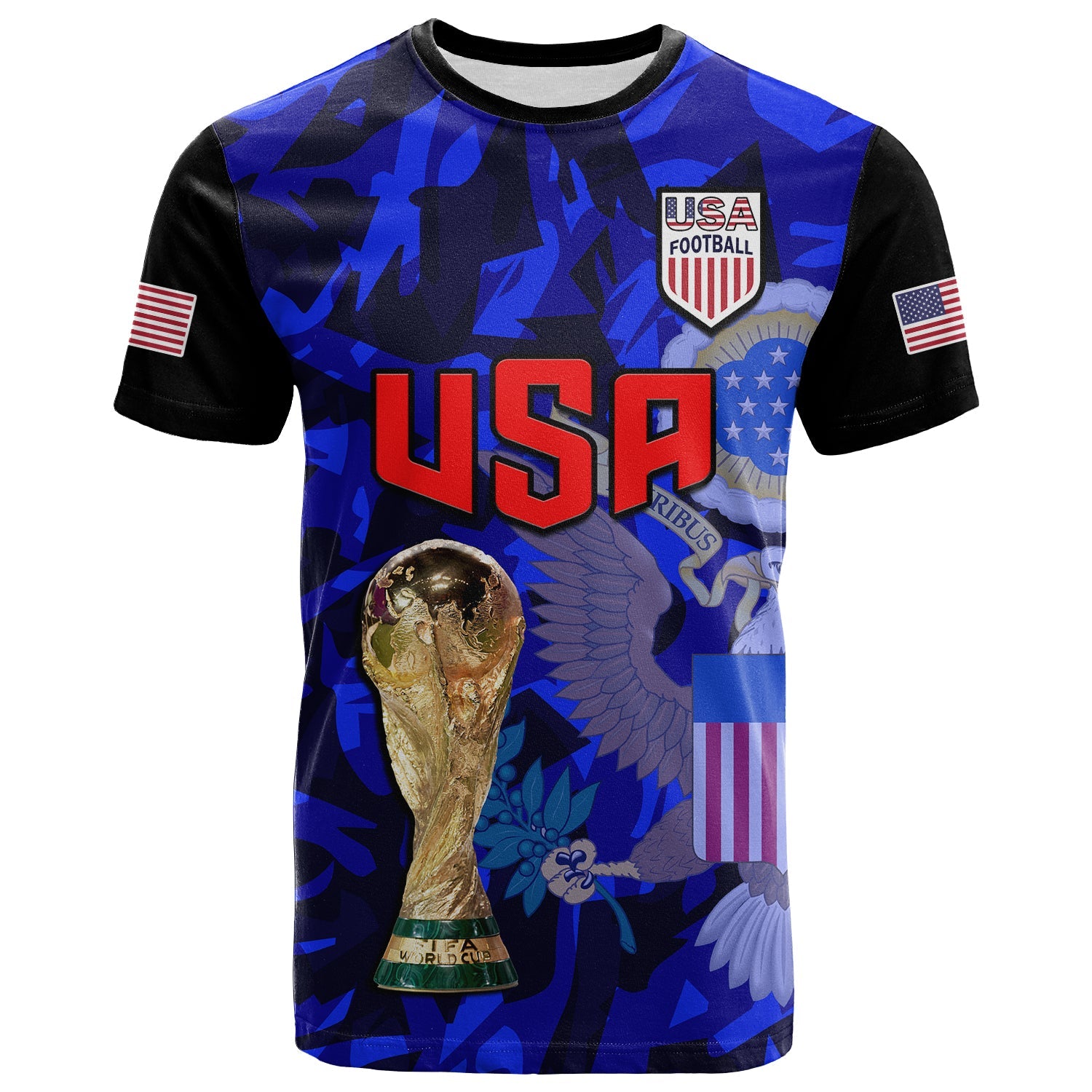 USA Football T Shirt The Yanks Champions WC 2022 - Wonder Print Shop