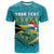 Custom Bahamas T Shirt Bahamian Blue Marlin Merry Christmas - Wonder Print Shop