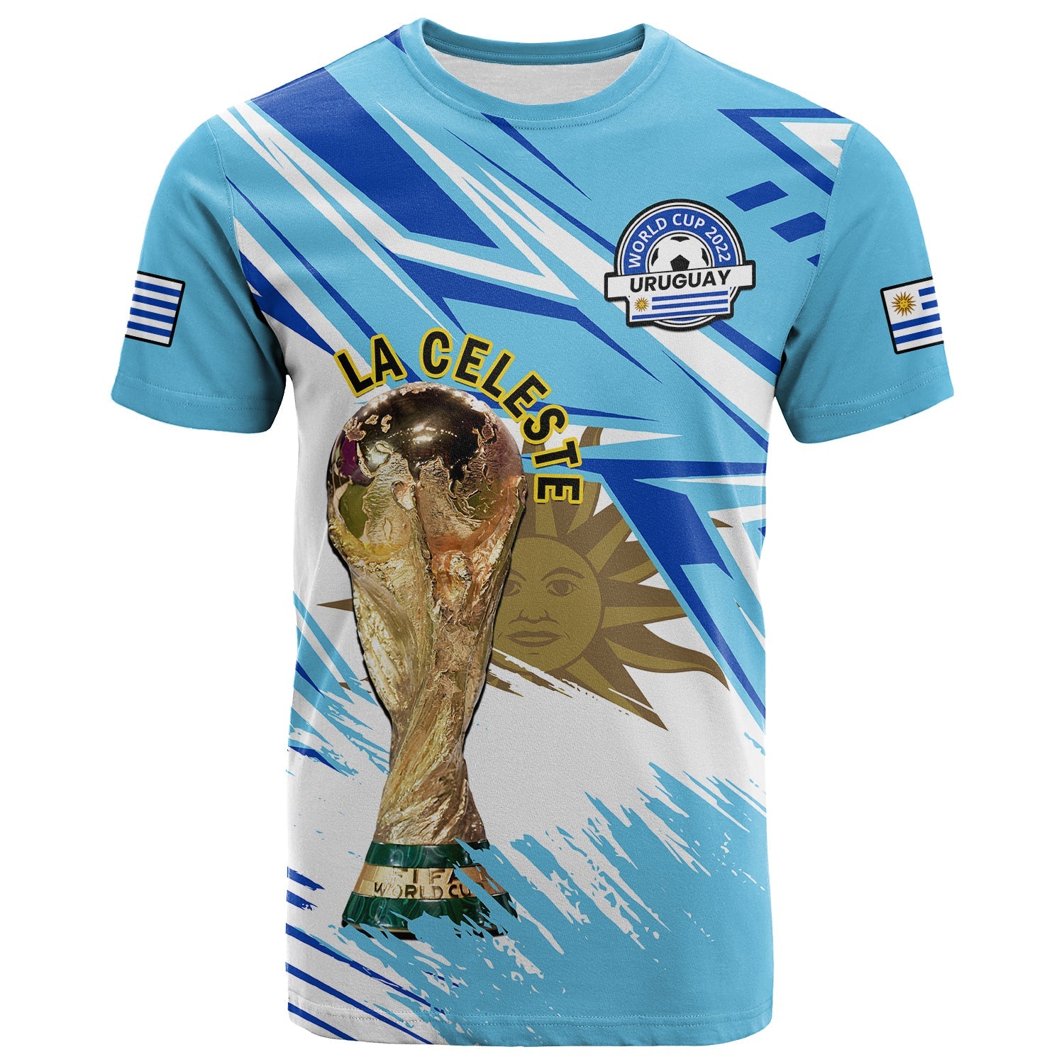 Uruguay Football T Shirt La Celeste WC 2022 Sporty Style - Wonder Print Shop