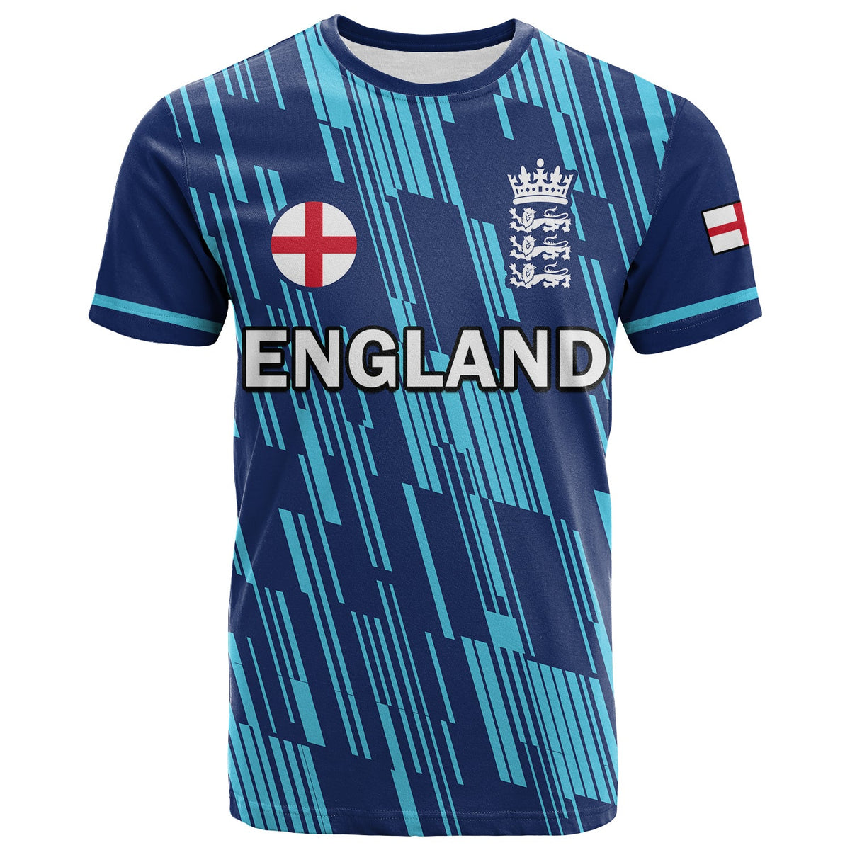Custom England Cricket T Shirt Sporty 2022 - Wonder Print Shop