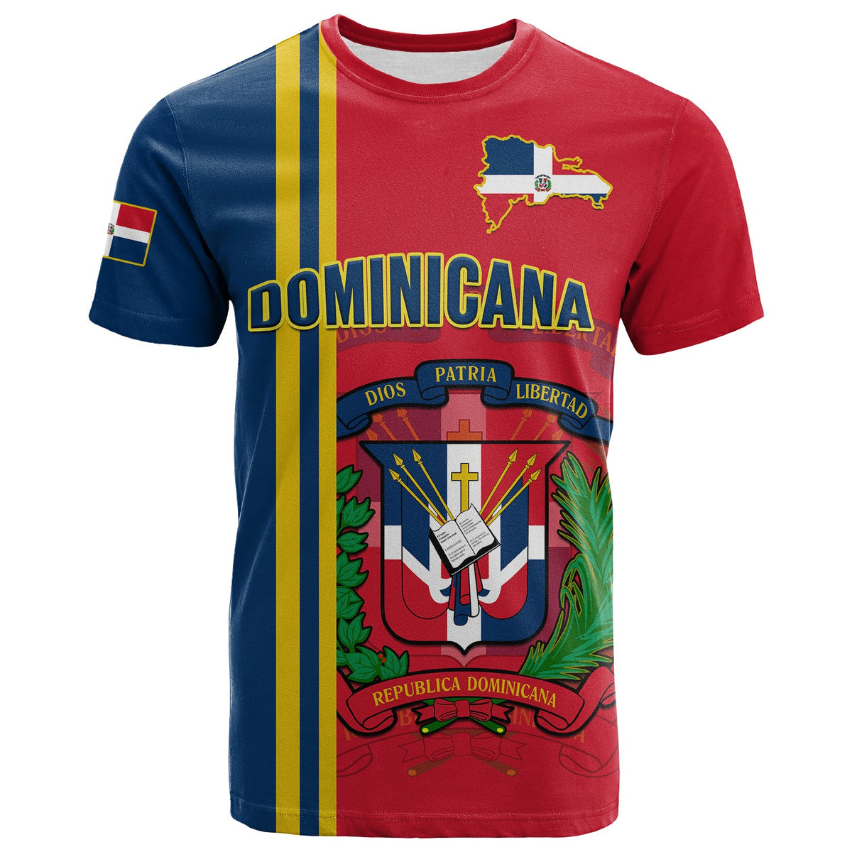Custom Dominican Republic T Shirt Happy 179 Years Of Independence - Wonder Print Shop