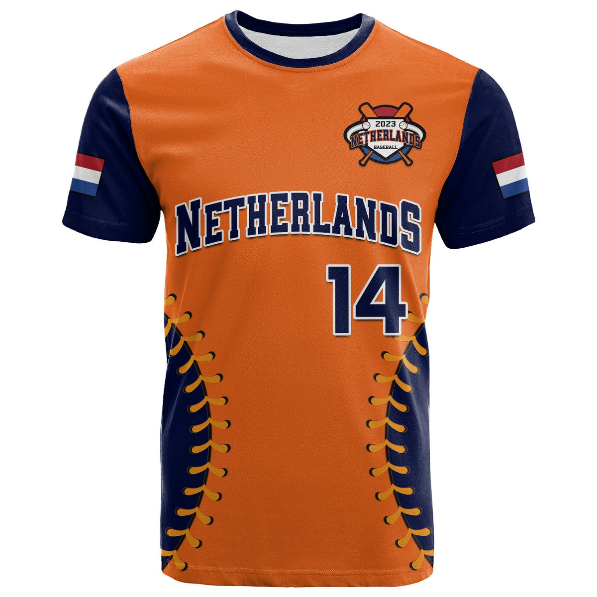 Custom Netherlands Baseball 2023 T Shirt Sporty Style - Wonder Print Shop
