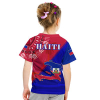Haiti T shirt KID Haiti Flag Dashiki Simple Style - Wonder Print Shop