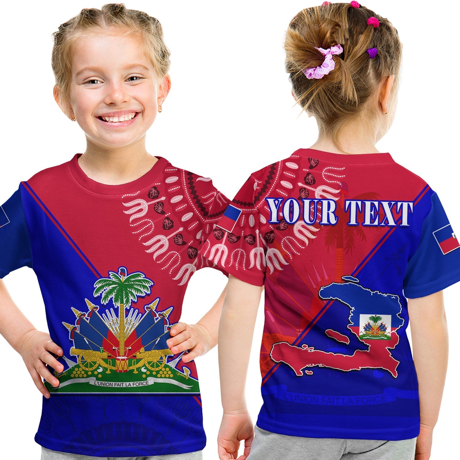 custom-personalised-haiti-t-shirt-kid-haiti-flag-dashiki-simple-style