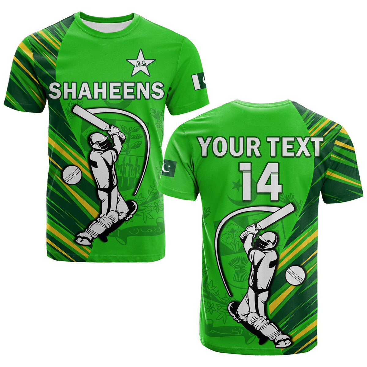 Custom Pakistan Cricket T Shirt Go Shaheens Simple Style - Wonder Print Shop