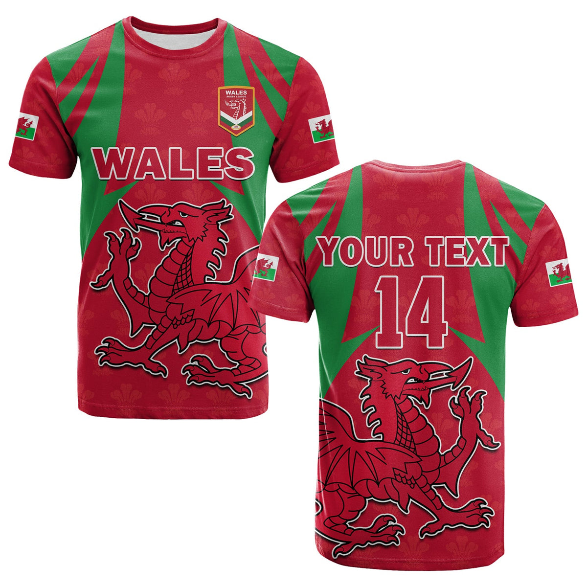 Custom Wales Rugby T Shirt The Dragons National Team Come On Cymru - Wonder Print Shop