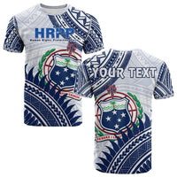 Custom HRPP Samoa T Shirt Samoan Coat Of Arms Polynesian Pattern - Wonder Print Shop