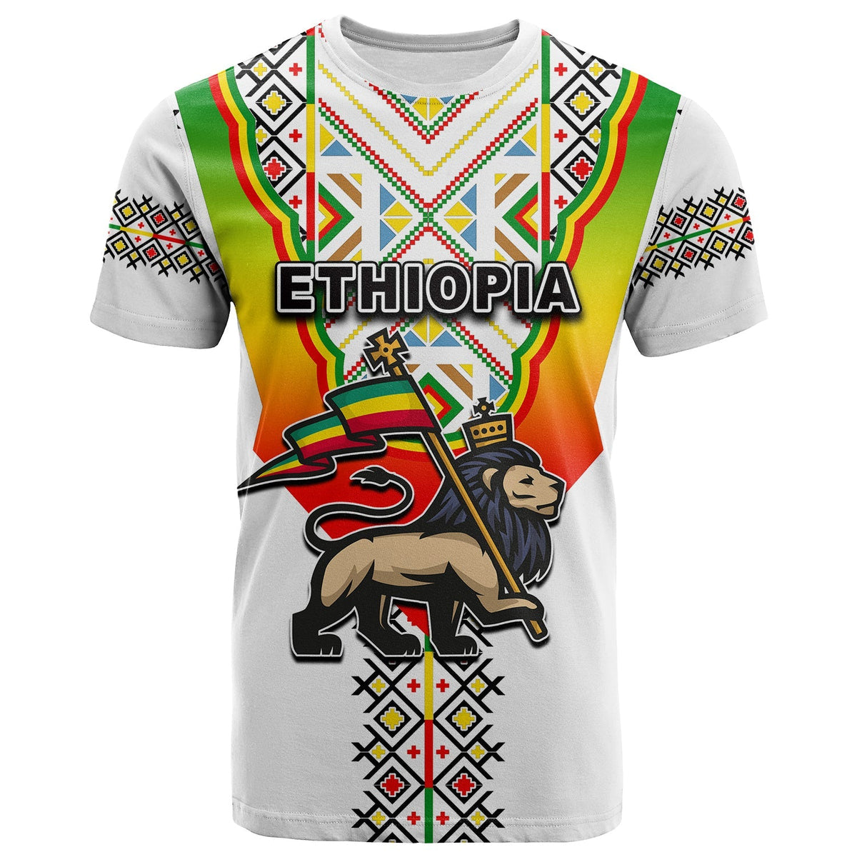 Custom Ethiopia T Shirt Reggae Style No.1 LT6 - Wonder Print Shop