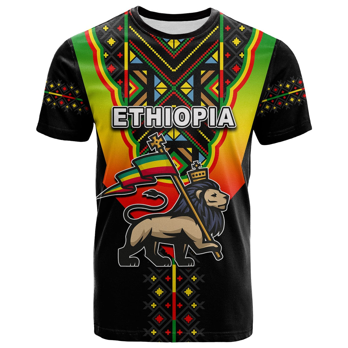 Custom Ethiopia T Shirt Reggae Style No.2 LT6 - Wonder Print Shop
