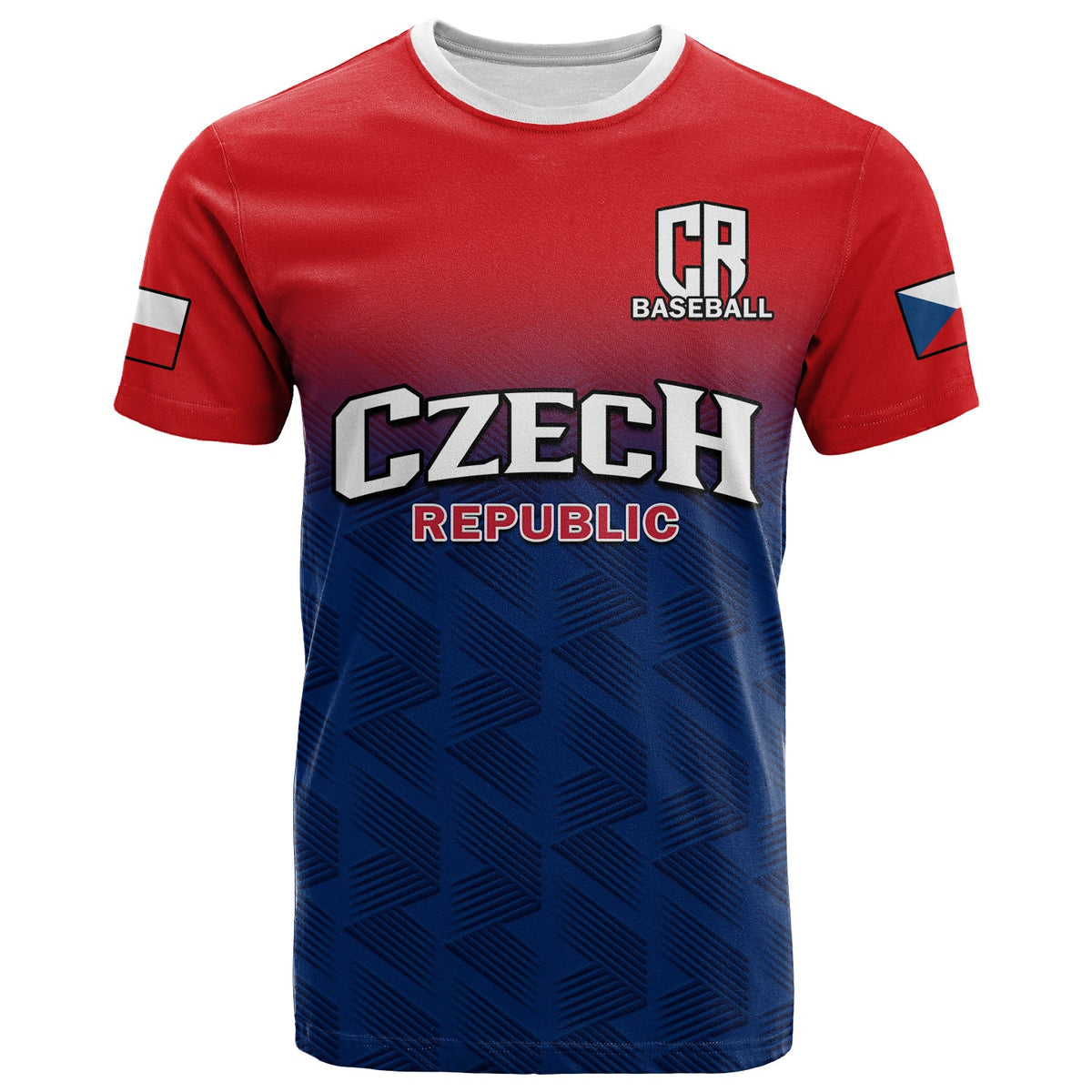 Custom Czech Republic 2023 T Shirt Baseball - Wonder Print Shop