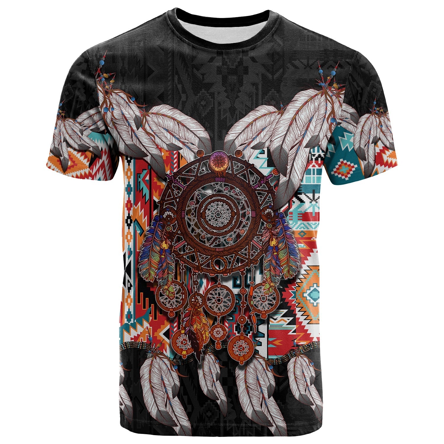 custom-personalised-native-american-t-shirt-native-patterns-dreamcatcher