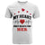 Custom American Valentines Day T Shirt White My Heart Only Beats For Her - Wonder Print Shop