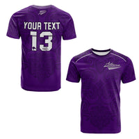 Custom Maori 2021 T Shirt Purple Aotearoa Tattoo Custom Text and Number LT13 - Wonder Print Shop
