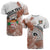 Custom Fiji Tapa T Shirt White Fijian Masi Be Loved Hibiscus LT13 - Wonder Print Shop