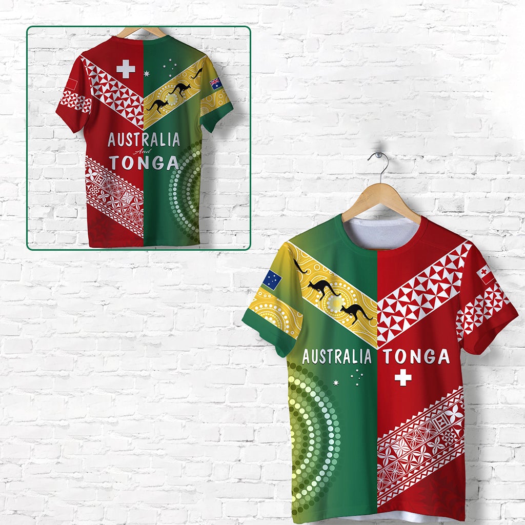 Custom Australia and Tonga T Shirt Version Special LT13 - Wonder Print Shop