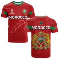 Custom Morocco Football T Shirt Champions World Cup New History LT13 - Wonder Print Shop