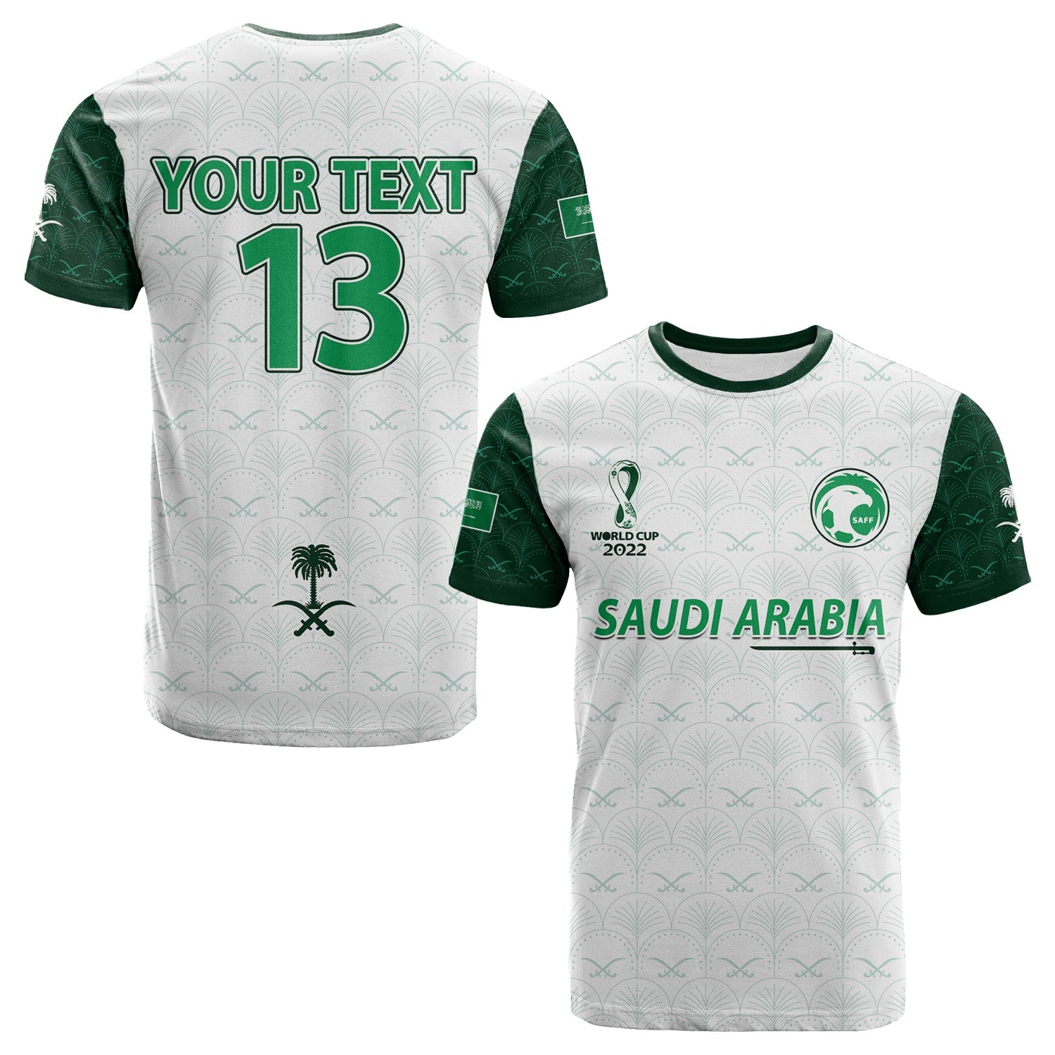 custom-text-and-number-saudi-arabia-football-t-shirt-saudi-green-falcon-champions-2022-world-cup-ver02