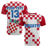 Custom Croatia Football T Shirt Vatreni Hrvatska Champions 2022 World Cup LT13 - Wonder Print Shop