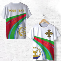 Custom Eritrean T Shirt Eritrean Flag Version with Cross LT13 - Wonder Print Shop