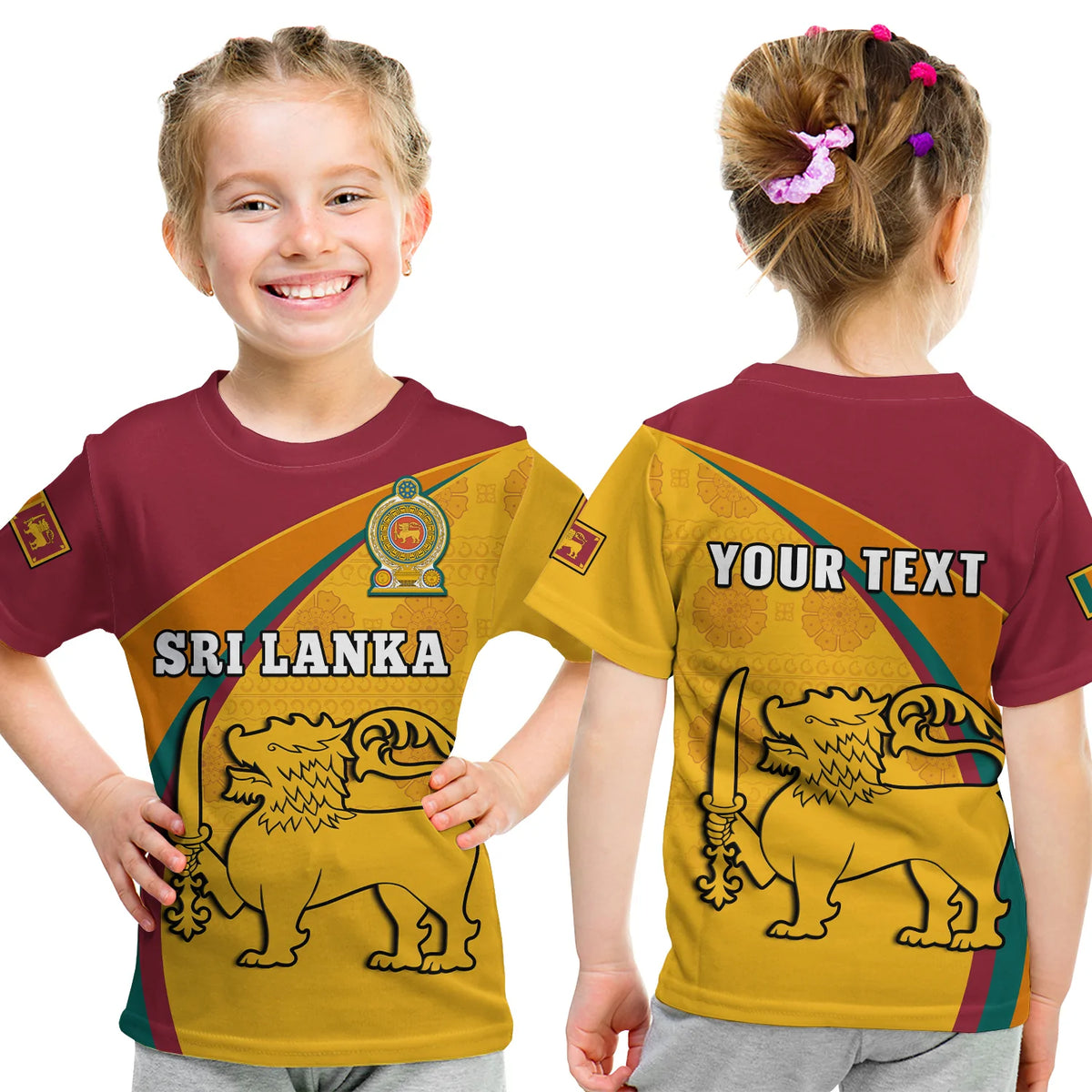 Custom Sri Lanka T Shirt Sri Lankan Pattern Happy 75 Years Of Independence - Wonder Print Shop