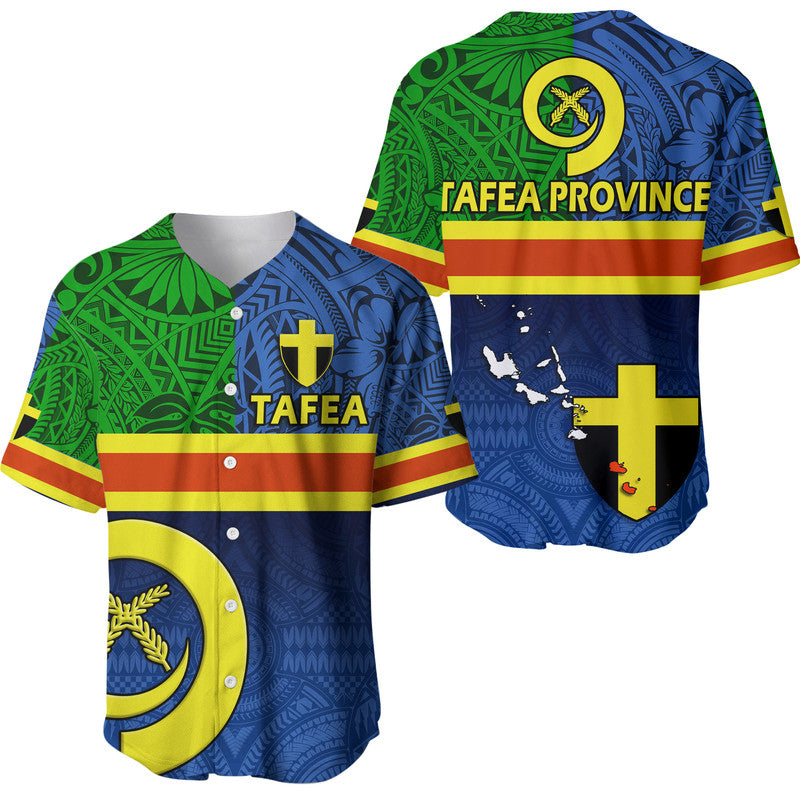 Vanuatu Tafea Province Day Baseball Jersey Tafea Flag Color Style LT9 - Wonder Print Shop