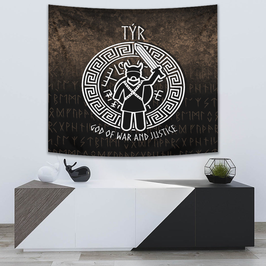 Wonder Print Shop Tapestry - Tyr God Of War and Justice Tapestry RLT12 - Wonder Print Shop