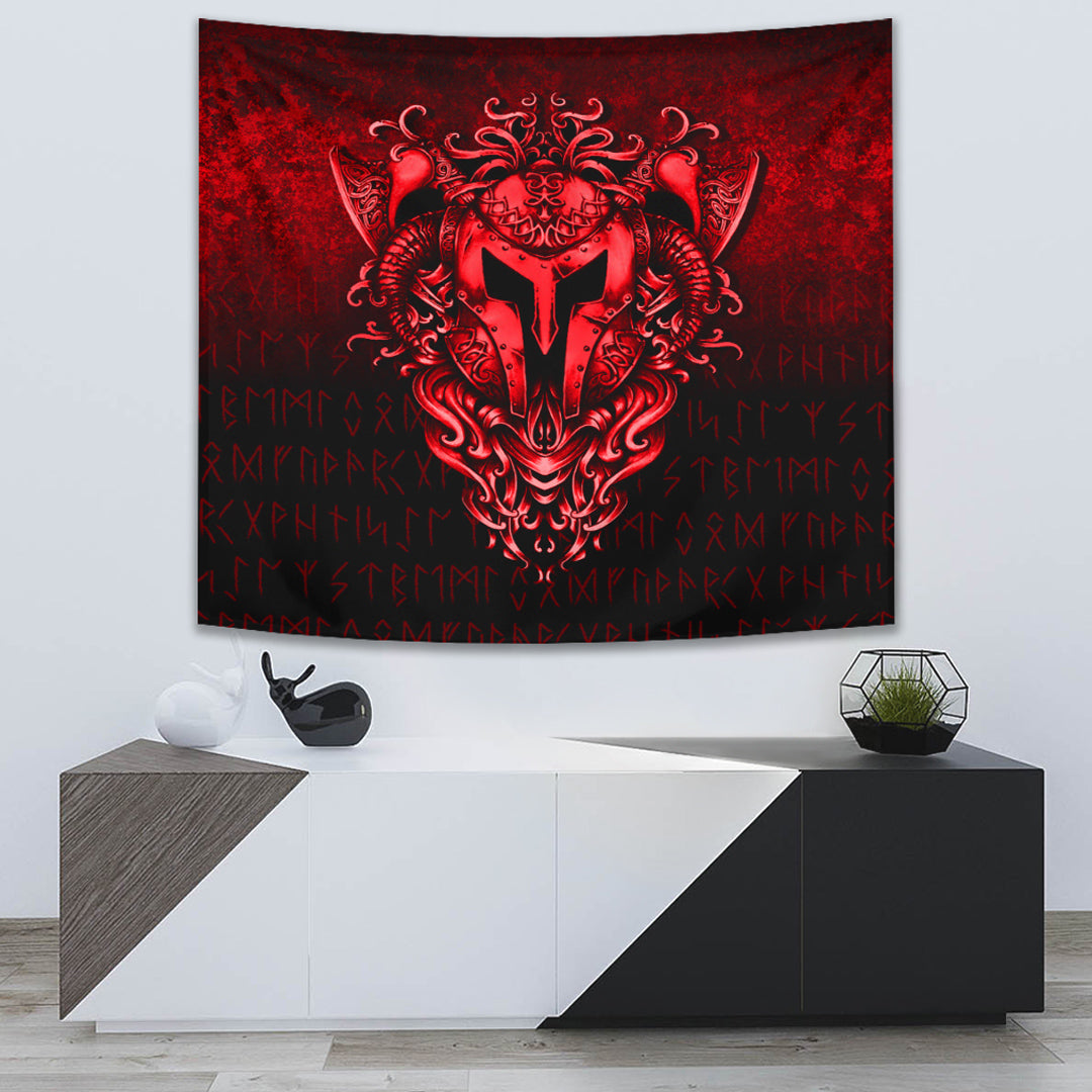 Viking Tapestry - The Armor Of Viking - Red Version Tapestry RLT12 - Wonder Print Shop